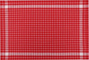 10 részes pamut kéztörlő szett 45 × 65 cm, piros-fehér