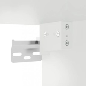 fehér szerelt fa faliszekrény 102 x 30 x 20 cm