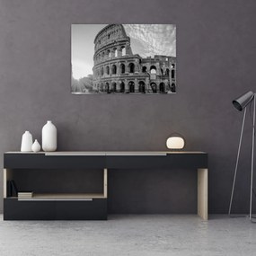 Kép - Colosseum Rómában, fekete-fehér (90x60 cm)