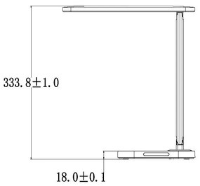 LED lámpa KIARA 7W dimmelhető, USB + éjszakai fény + időzítő - DL4304/W