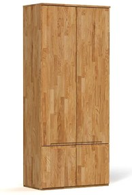 Tölgyfa ruhásszekrény 90x206 cm Vento 2 - The Beds