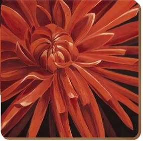 Parafa Poháralátét Kicsi piros virágos 4 db-os