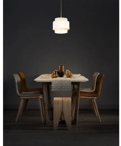 BOHO zsinóros függőlámpa 1x E27/60W/230V, átmérő 20 cm, krémszín/juta