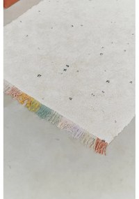 Krémszínű mosható kézi szövésű pamut gyerek szőnyeg 120x160 cm Stardust – Lorena Canals