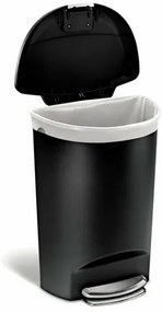 Simplehuman Pedálos szemetes 50 l, fekete