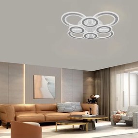 LED Dimmelhető felületre szerelhető csillár LED/200W/230V 3000-6500K + távirányítás