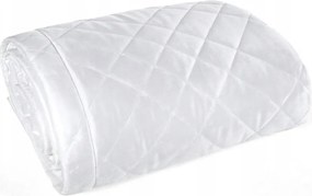 Dekoratív ágytakaró RIA6 200x220 fehér bársony geometrikus foltvarrás