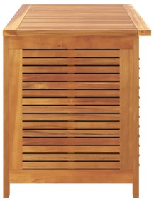 tömör akácfa kerti tárolóláda zsaluval 113 x 50 x 56 cm