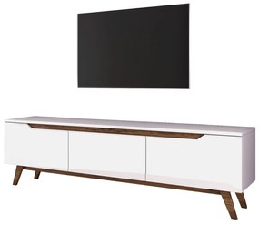 TV asztal/szekrény Damien (fehér + dió). 1072054