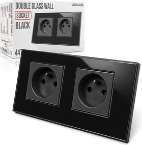 Üveg Aljzat Tűvel Dupla Keret Dupla Fekete Kontakt