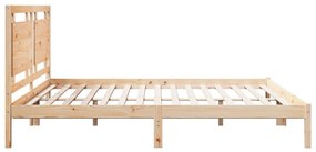 tömör fa extra hosszú ágykeret matrac nélkül 200 x 220 cm