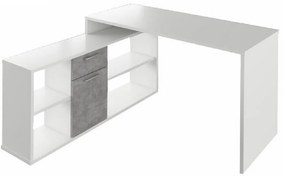 Zondo Számítógépasztal Noe new (fehér + beton). 808611