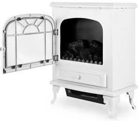 monzana® Elektromos kandalló ventilátoros fűtéssel és tűzzel 2000W fehér