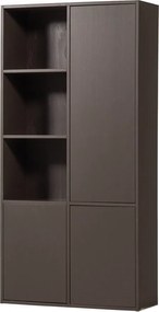 Sötétbarna borovi fenyő moduláris szekrény 108x215 cm Meggy – WOOOD