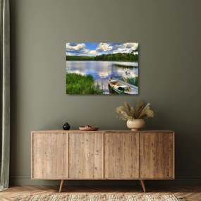 Üveg kép - Festői falu (70x50 cm)