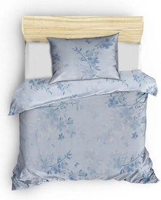 Világoskék egyszemélyes renforcé pamut ágyneműhuzat 140x200 cm Elena – Mijolnir