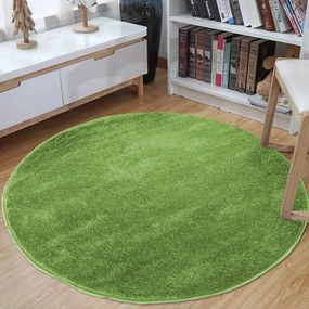 Kerek szőnyeg, zöld színű Szélesség: 120 cm | Hossz: 120 cm