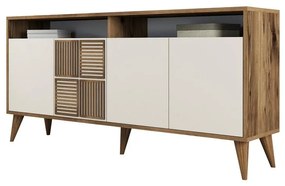 Konzolasztal Milan 160 - Diós, Krém