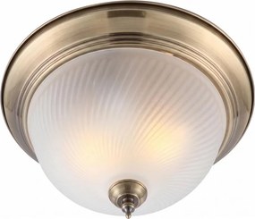 Brilagi - FRESCO mennyezeti lámpatest, 2xE27/40W/230V, átm. 28 cm, sárgaréz