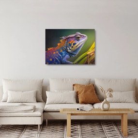 Üveg kép - A színes leguán (70x50 cm)