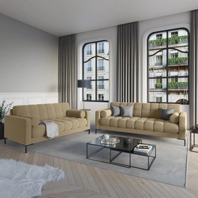 Bali bézs bársony kanapé - Cosmopolitan Design