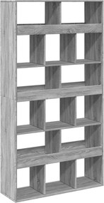 vidaXL szürke sonoma színű szerelt fa könyvespolc 100 x 33 x 187,5 cm
