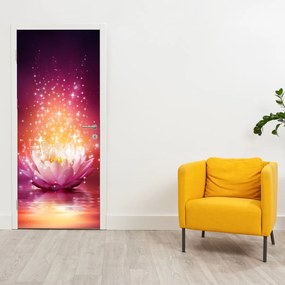 Fotótapéta ajtóra - Lótuszvirág (95x205cm)