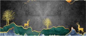 Kép - Hegyi táj (120x50 cm)