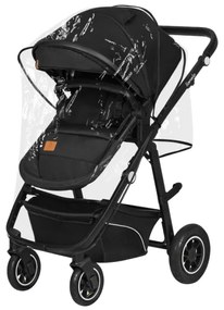 Lionelo - Kombinált babakocsi 3 az 1-ben BIANKA Fekete ónix