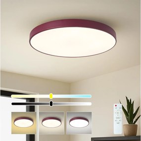 BRILAGI-LED Dimmelhető mennyezeti lámpatest POOL LED/60W/230V 3000-6000K 60 cm bordó+távirányító