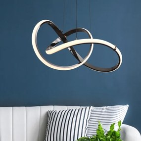 Zuma Line MD9717-1-3BCD - INDIGO LED 44W 230V fekete függeszték lámpa