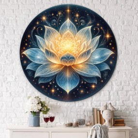 DUBLEZ | Kerek fa kép - Lótusz