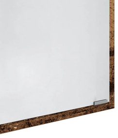 LED Fürdőszoba Tükör Régi Fa 40x8.5x37 cm Műanyag Fa