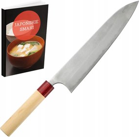 Masakage Yuki Gyuto 24 cm Shirogami #2 kovácsolt japán szakács kés