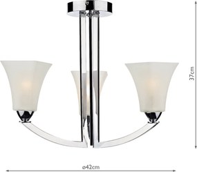 Dar Lighting ARLINGTON ARL0350 Csillár 3x60W/E14 IP20