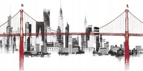 Fotótapéta flizelin város épületek hidak Városkép Ragasztó Ajándék