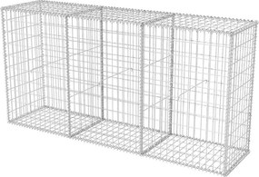 vidaXL horganyzott acél gabion kosár 200 x 50 x 100 cm