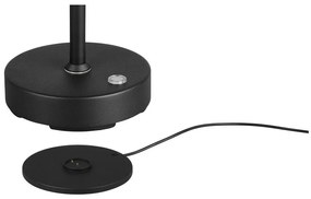 Fekete LED asztali lámpa (magasság 45 cm) Moreno – Trio