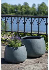 Stanbury edények, rostos agyag, fekete/zöld 2db