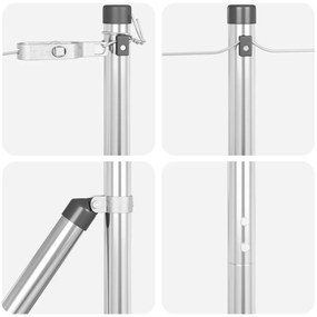 Kerítésoszlopok 26 db Ø32 mm 150 cm Horganyzott Acél