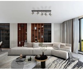 Globo 57911-5S - spotlámpa ROBBY 5xGU10/35W/230V szürke