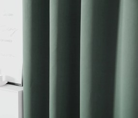 Függöny OXFORD 140x270 cm, szürkészöld Felfüggesztés: Hullámos sínszalag