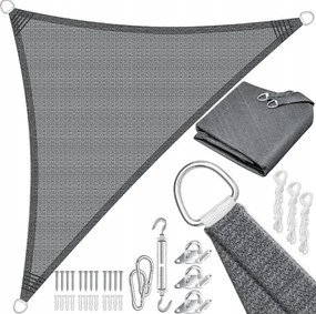 Napvitorla napellenző szövet Hdpe vízálló 2,5x2,5x3,5 M