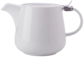 Basic fehér porcelán teáskanna szűrővel, 1,2 l - Maxwell &amp; Williams