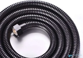 Zuhanytömlő EYN BH1725, fekete, 1,5 m