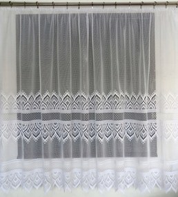 Mg Függöny 603/74 Fehér 300X180cm Kész Szalaggal M