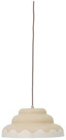 Krémszínű függőlámpa fém búrával ø 40 cm Lacya – Bloomingville