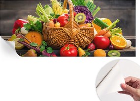 Mosható öntapadós fotótapéta étkezőbe Gyümölcsös gazdagság 250x104 cm