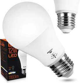Led izzó E27 12W Mozgás- és alkonyérzékelő Fehér Semleges Mikrohullámú