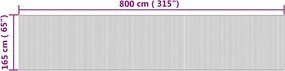Természetes színű bambusz térelválasztó szélessége 800 cm magassága 165 cm